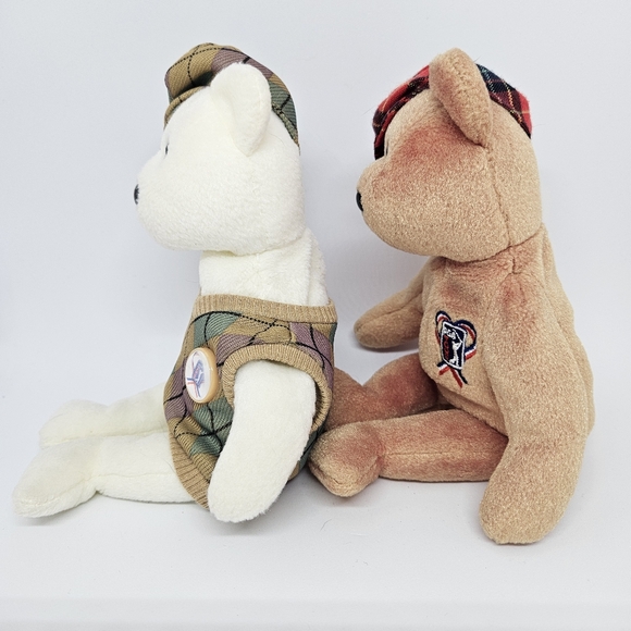 TY Beanie Babies - Set Of 2 PGA Tour Golf Beanie Bears 2004/05 - Picture 3 of 13